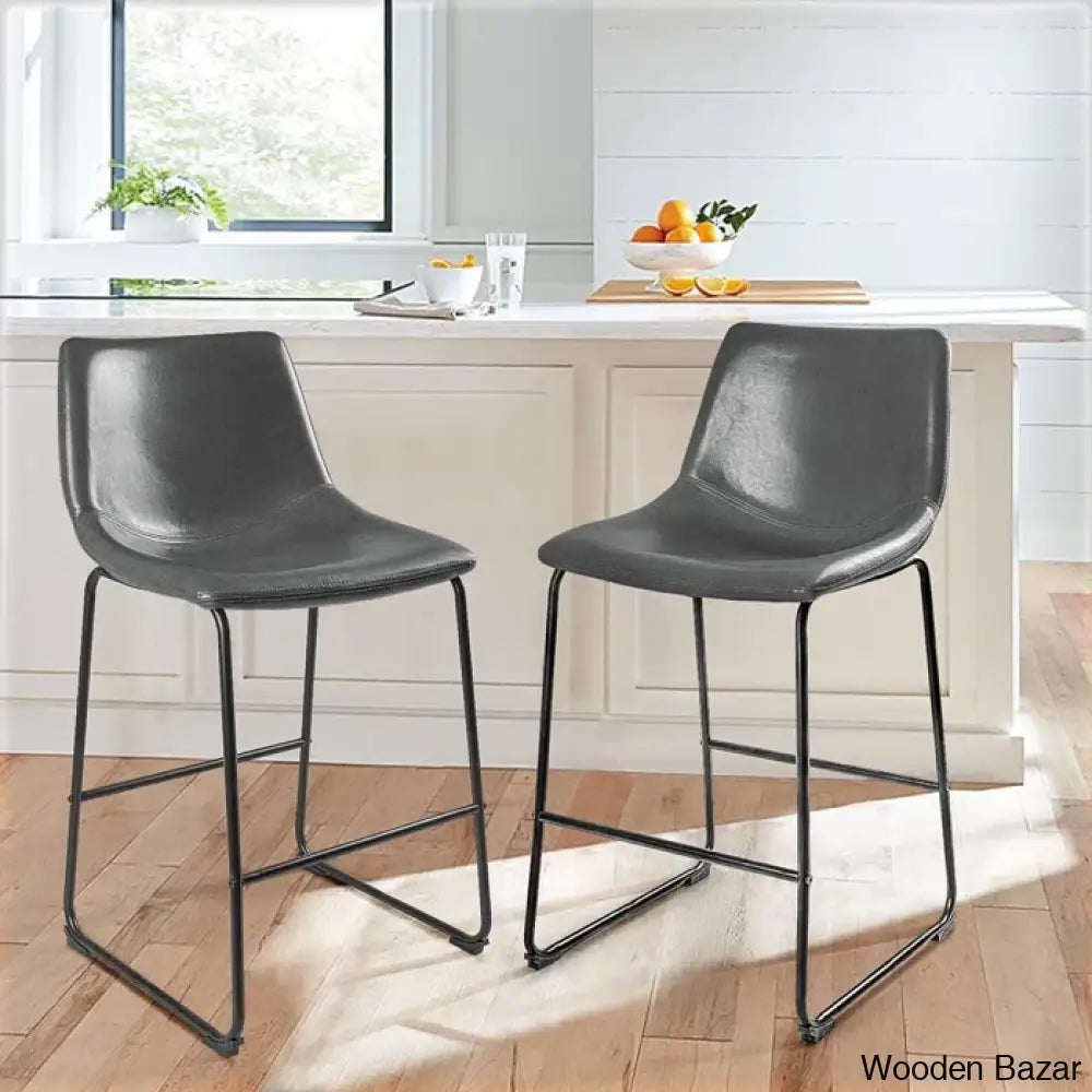 Julienny Swivel Counter And Bar Stools With Back Coutner Height Barstools For Kitchen Island (Set