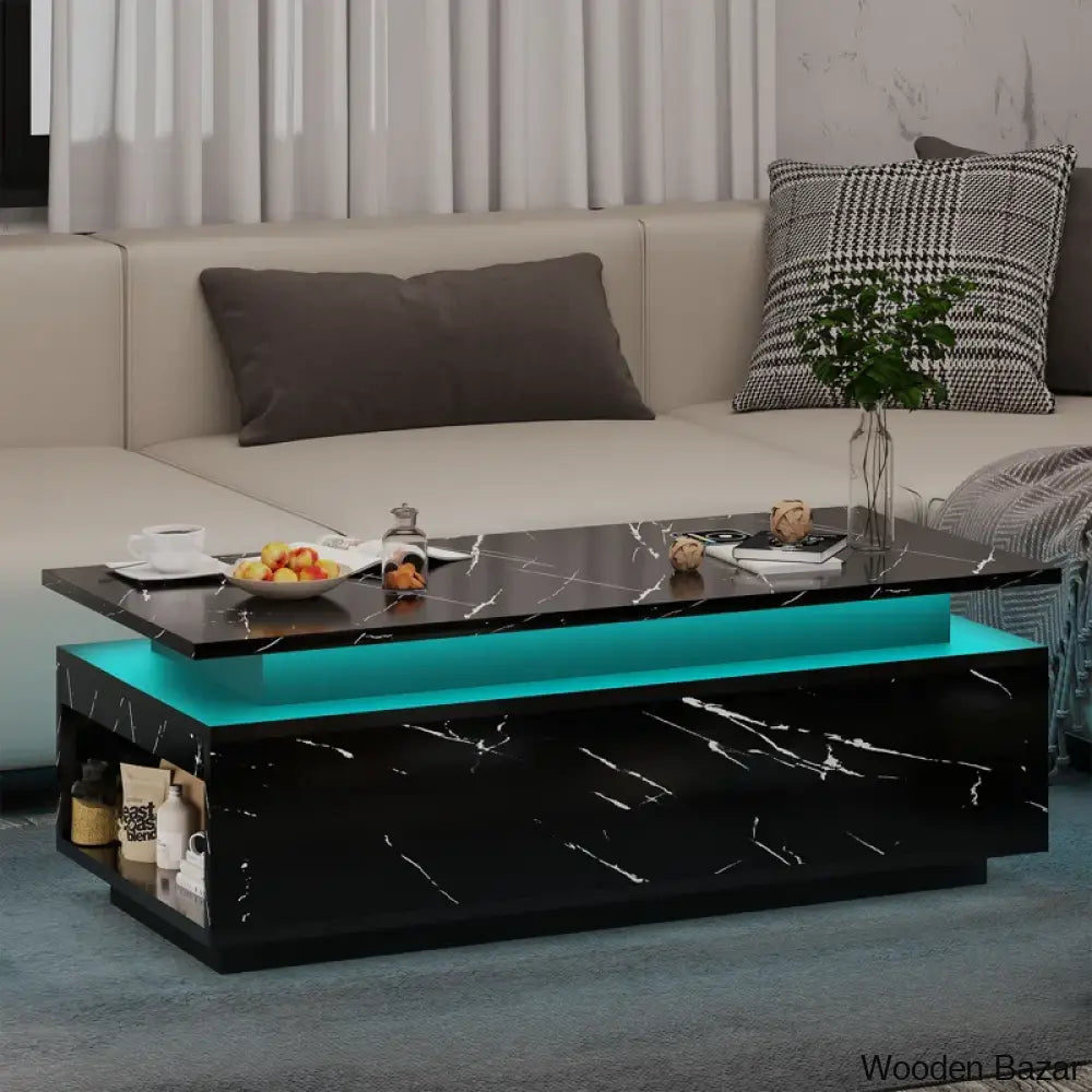 Kamariousy Single Coffee And Center Table Black