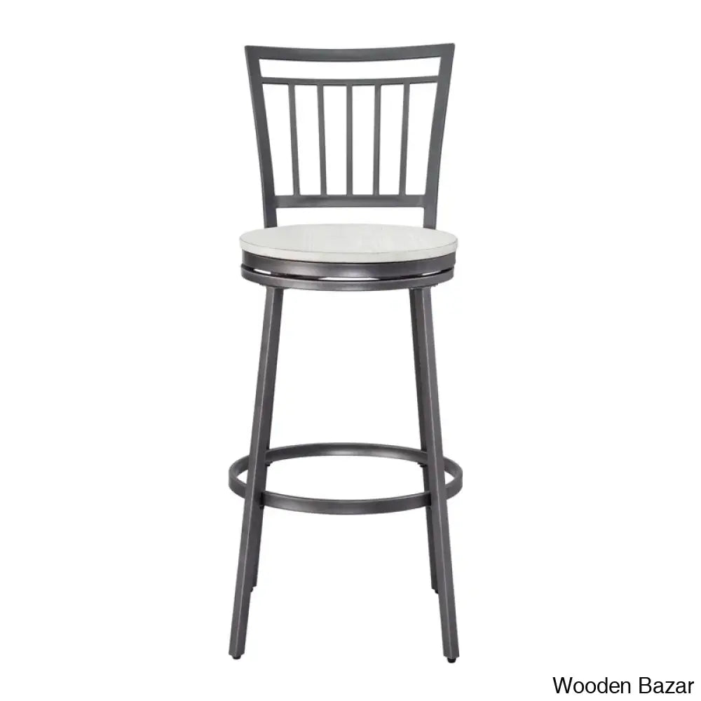 Kanagyl Swivel Counter And Bar Stool With Metal Frame