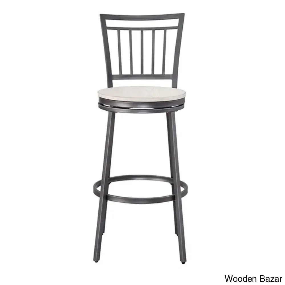 Kanagyl Swivel Counter And Bar Stool With Metal Frame