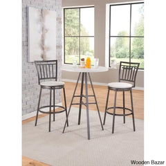 Kanagyl Swivel Counter And Bar Stool With Metal Frame