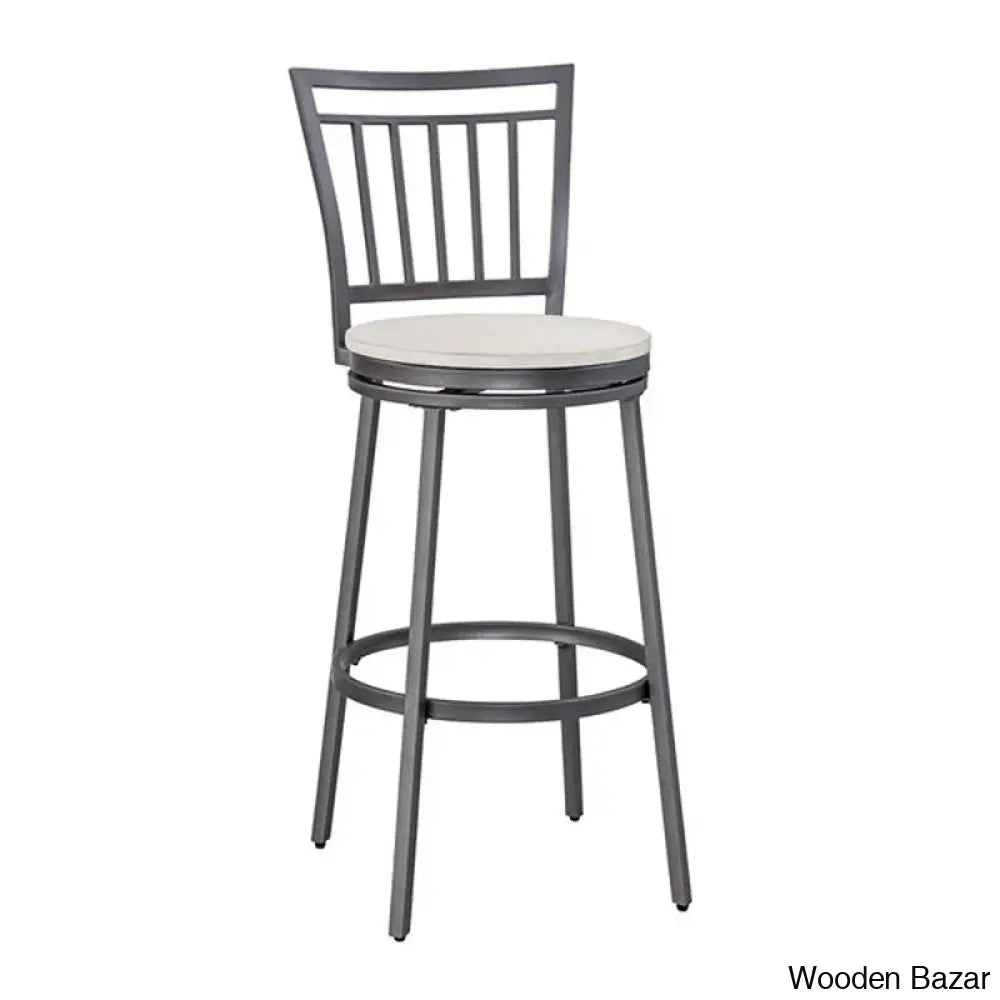 Kanagyl Swivel Counter And Bar Stool With Metal Frame