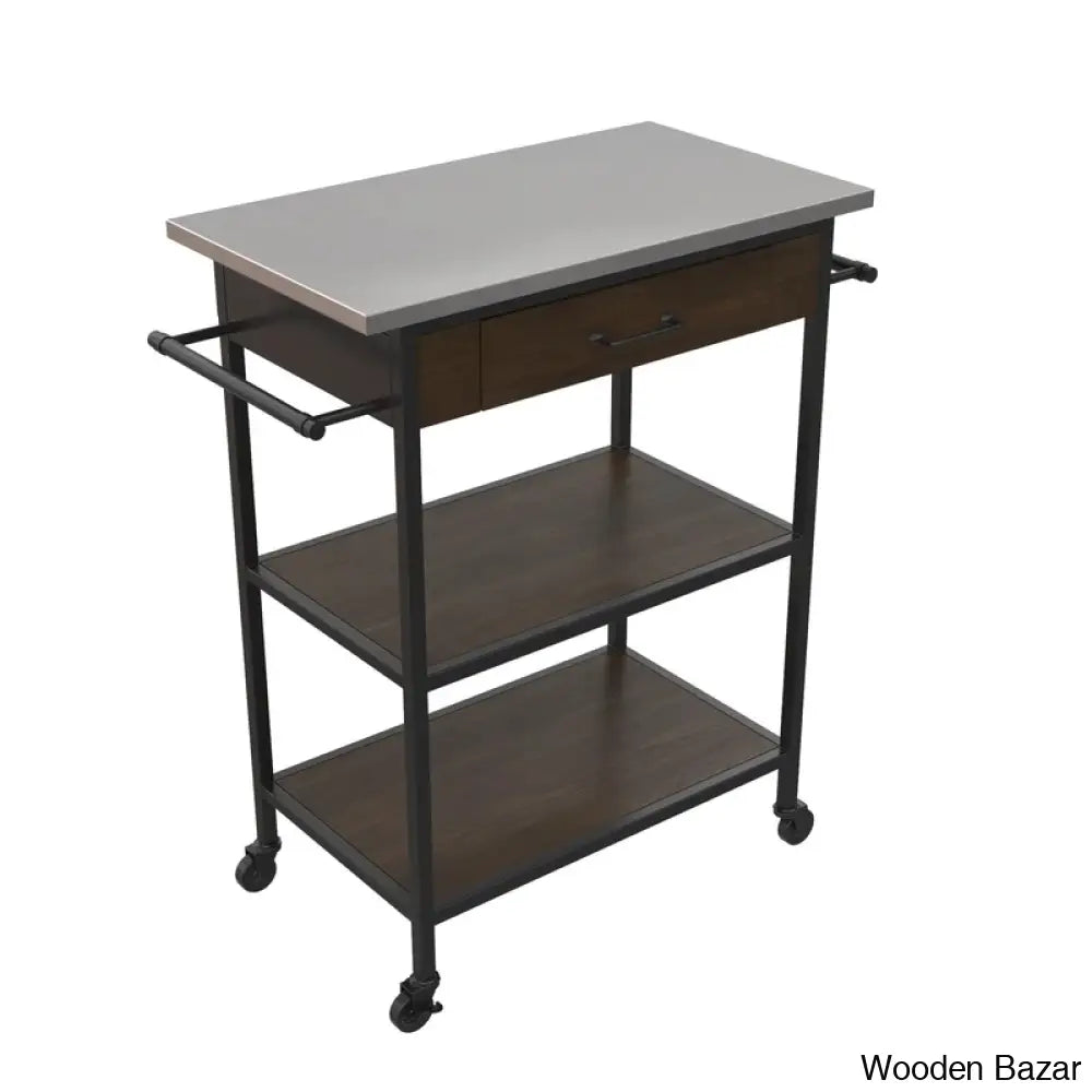 Kane Metal Kitchen Cart Trolley Cart Cabinet Kitchen Island With Storage