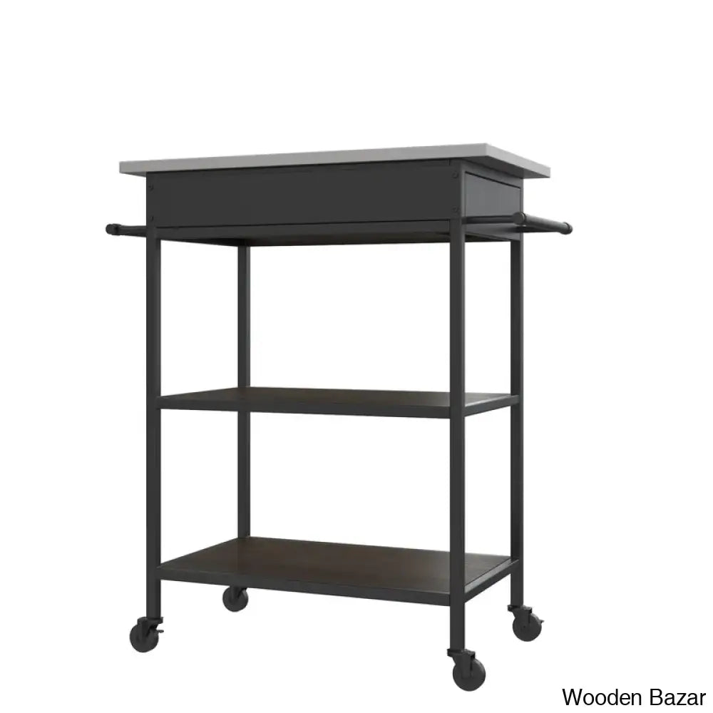 Kane Metal Kitchen Cart Trolley Cart Cabinet Kitchen Island With Storage