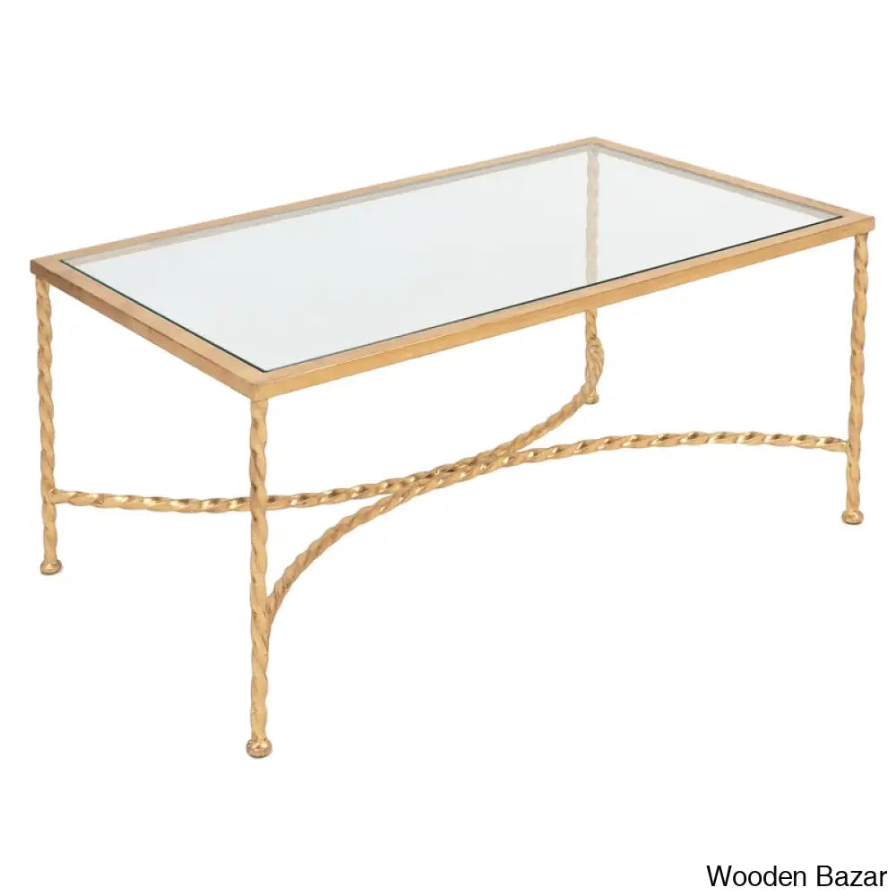 Keelye Glass Top Coffee And Center Table