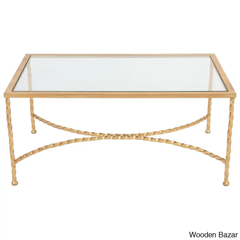 Keelye Glass Top Coffee And Center Table