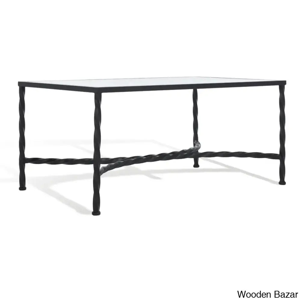 Keelye Glass Top Coffee And Center Table