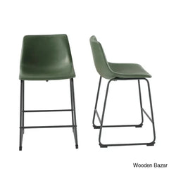 Keighleyl Faux Leather Upholstered Counter Chair (Set Of 2)