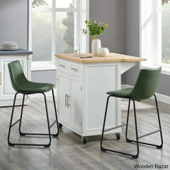 Keighleyl Faux Leather Upholstered Counter Chair (Set Of 2)