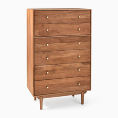 Levarder  Solid Wood 6-Drawer Dresser - Wooden Bazar