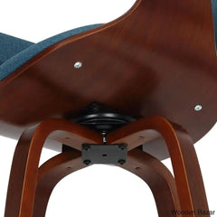 Keishaz Swivel Fabric Mid-Century Counter And Bar Stool (Set Of 2)