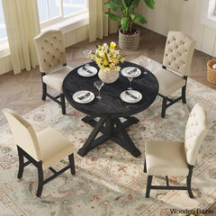 Kelvin Best 4 Seater Extendable Dining Set - Wooden Bazar