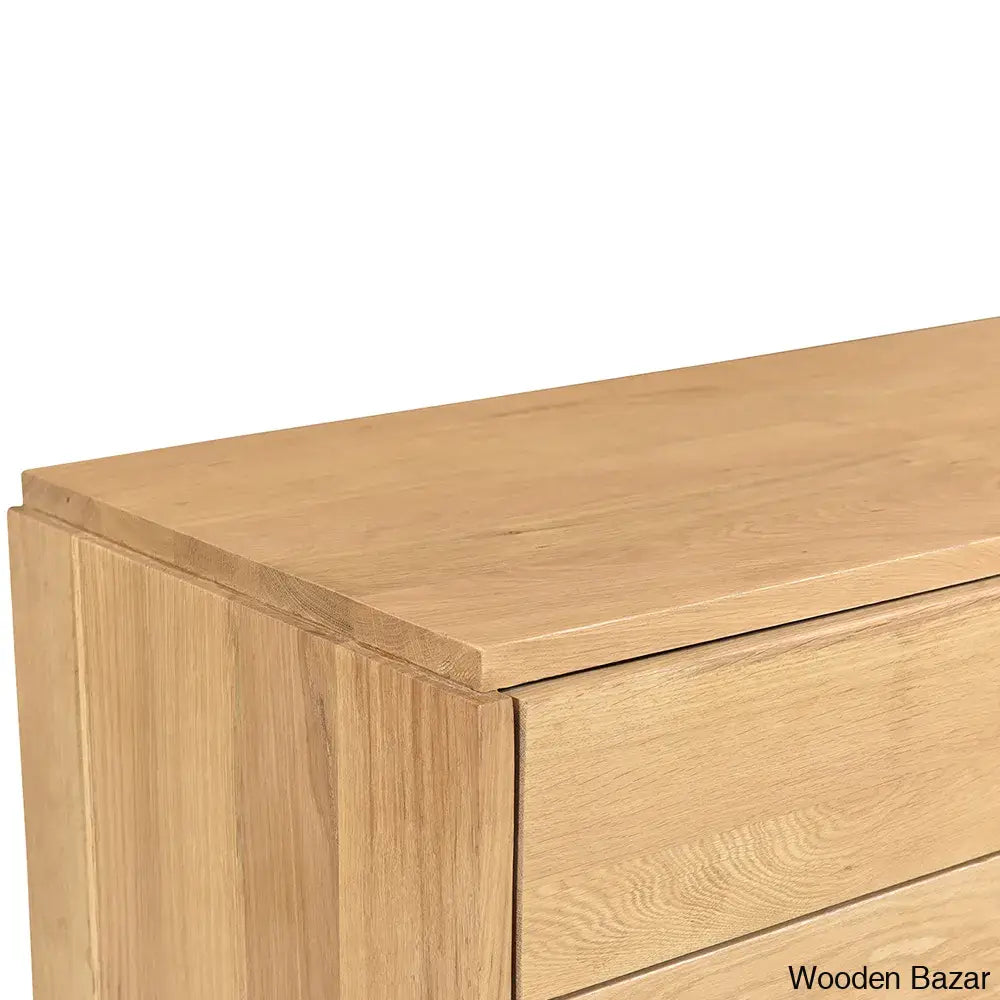 Kennice 3 Chest Of Drawers In Solid Wood With Timeless Tresures - Wooden Bazar