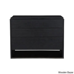 Kennice 3 Chest Of Drawers In Solid Wood With Timeless Tresures - Wooden Bazar