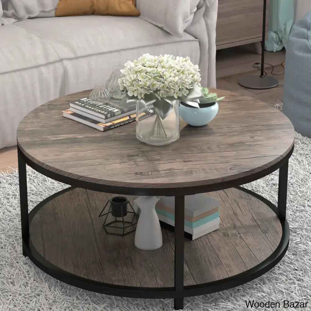 Kensei Nesting Coffee And Center Table Brown Wood / 18’’ H X 36’’ W L