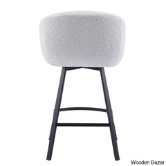 Kensync Swivel 26.4’’ Sherpa Counter And Bar Stool