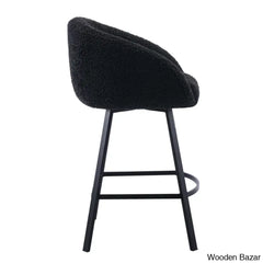 Kensync Swivel 26.4’’ Sherpa Counter And Bar Stool