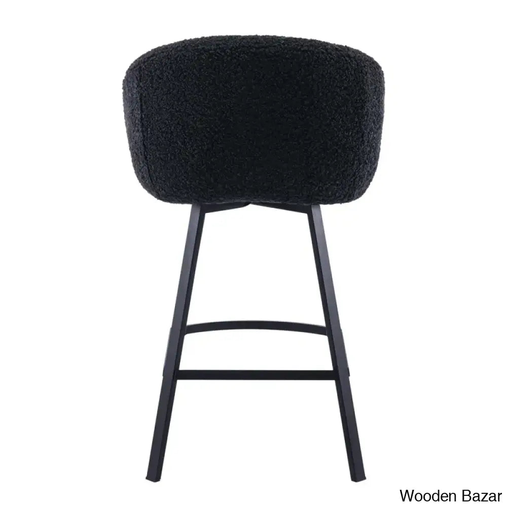 Kensync Swivel 26.4’’ Sherpa Counter And Bar Stool