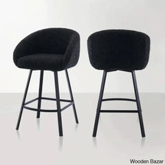 Kensync Swivel 26.4’’ Sherpa Counter And Bar Stool