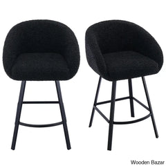 Kensync Swivel 26.4’’ Sherpa Counter And Bar Stool