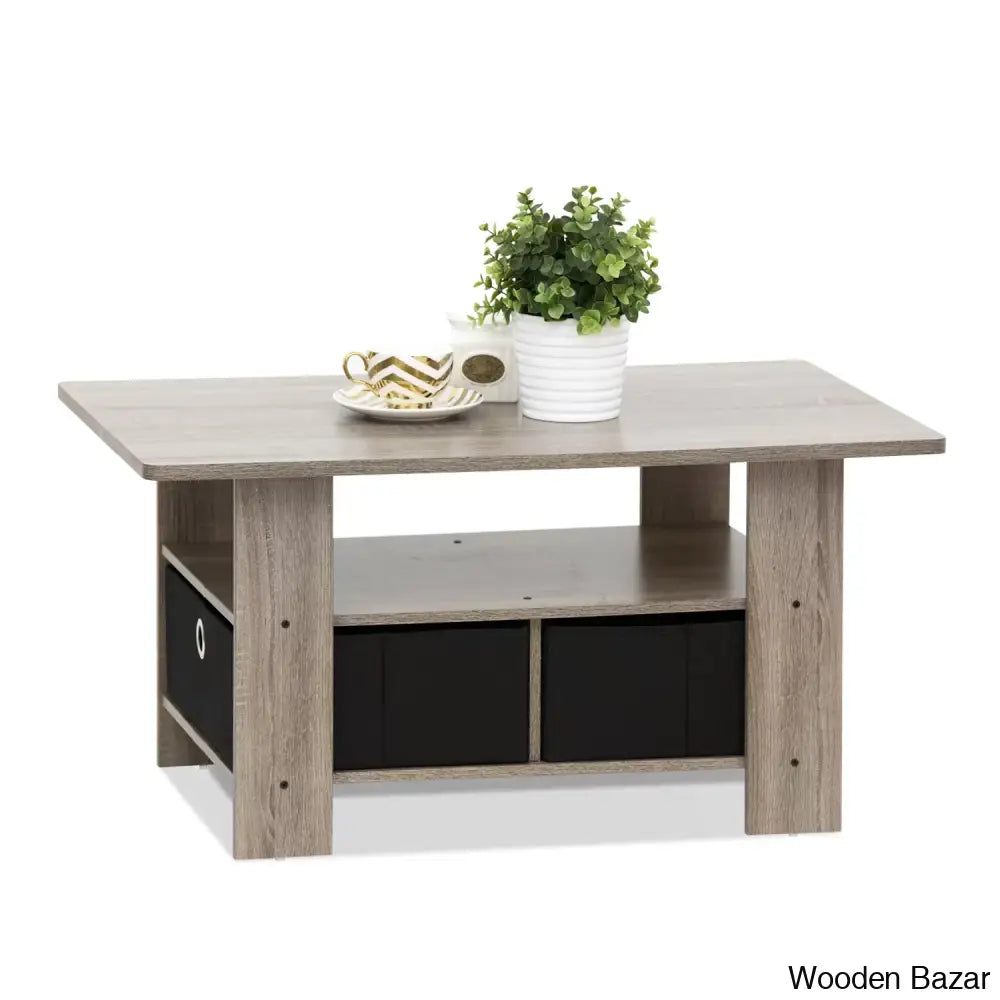 Kentony Coffee And Center Table With Bin Drawer