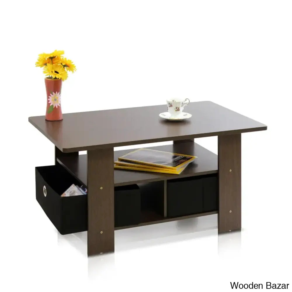 Kentony Coffee And Center Table With Bin Drawer