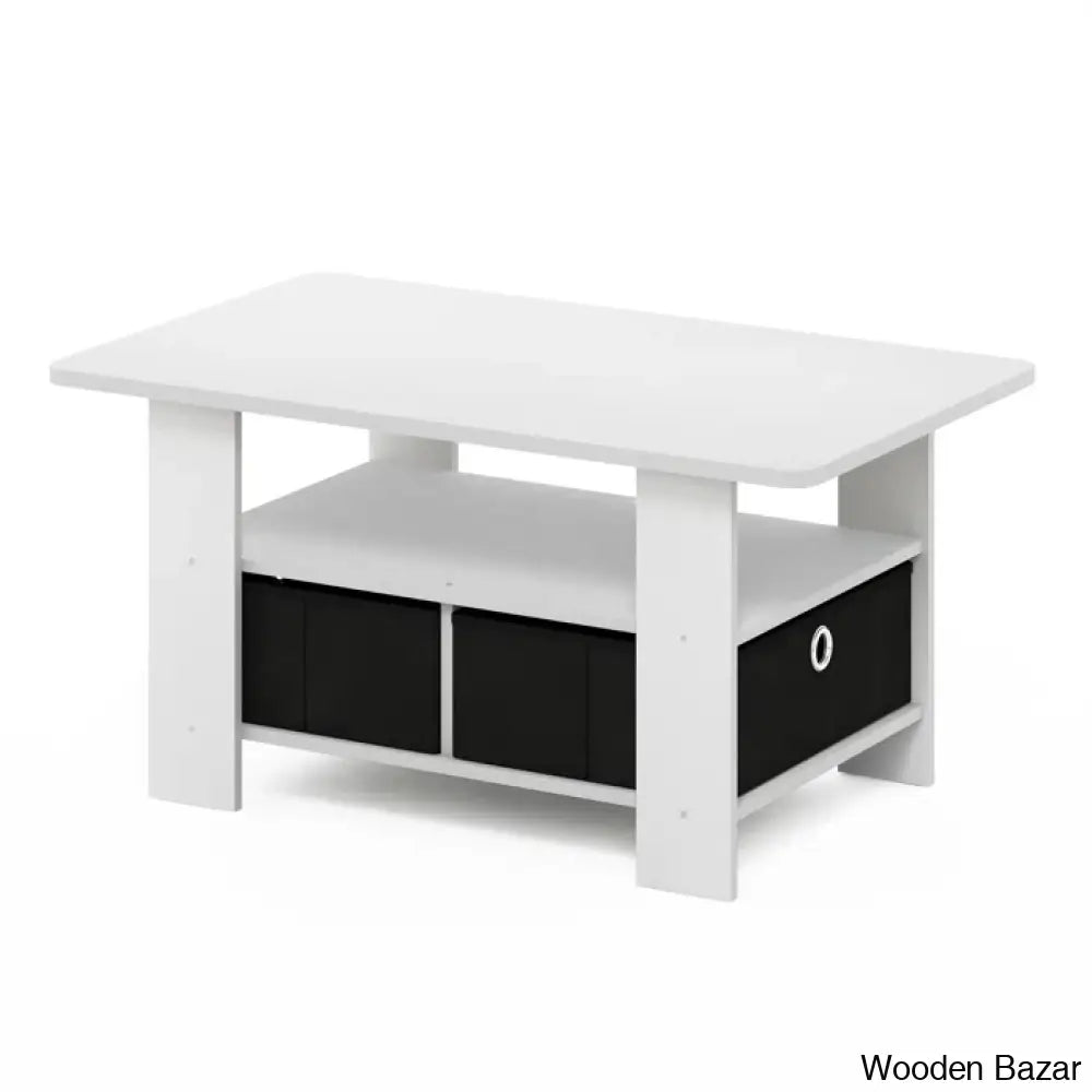 Kentony Coffee And Center Table With Bin Drawer