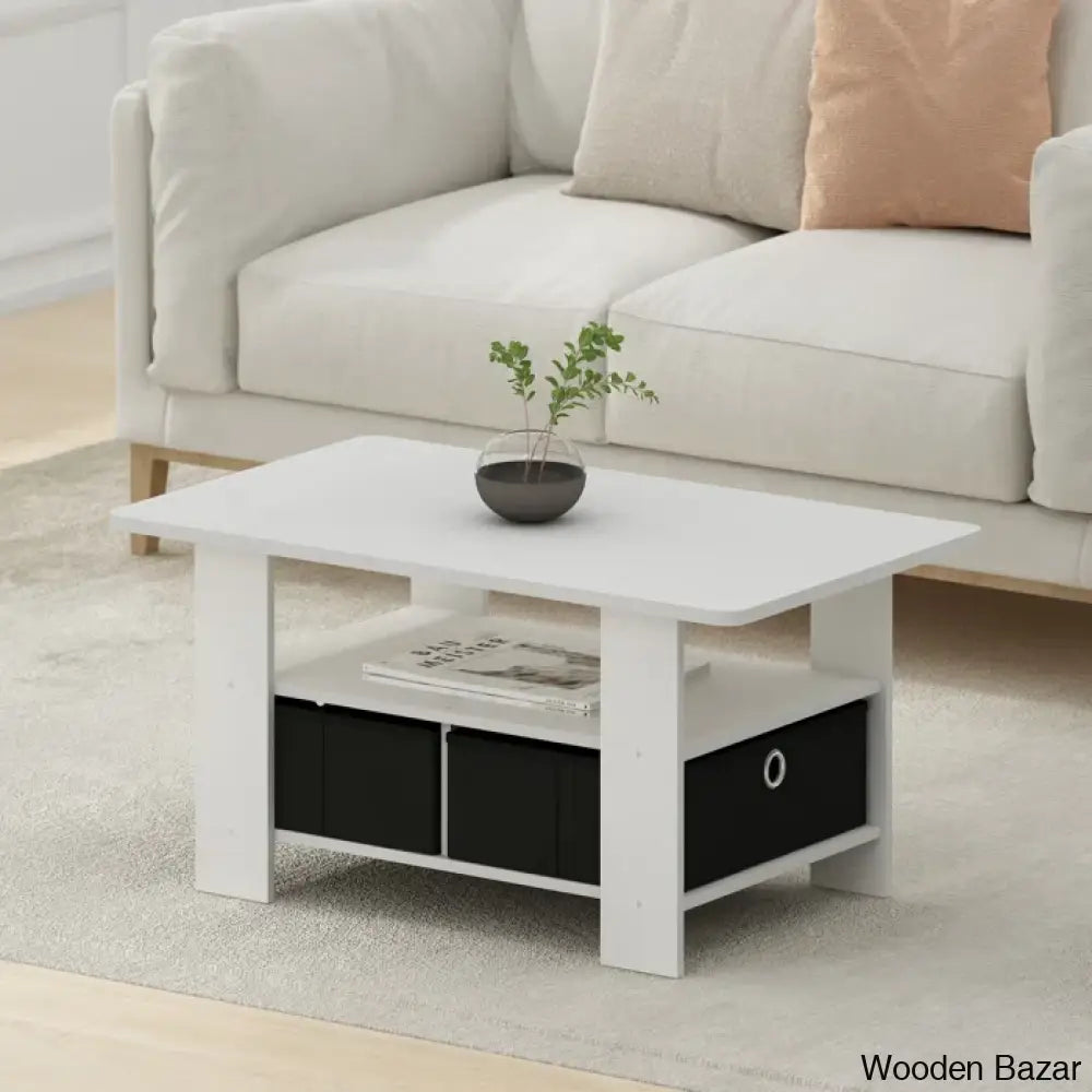 Kentony Coffee And Center Table With Bin Drawer