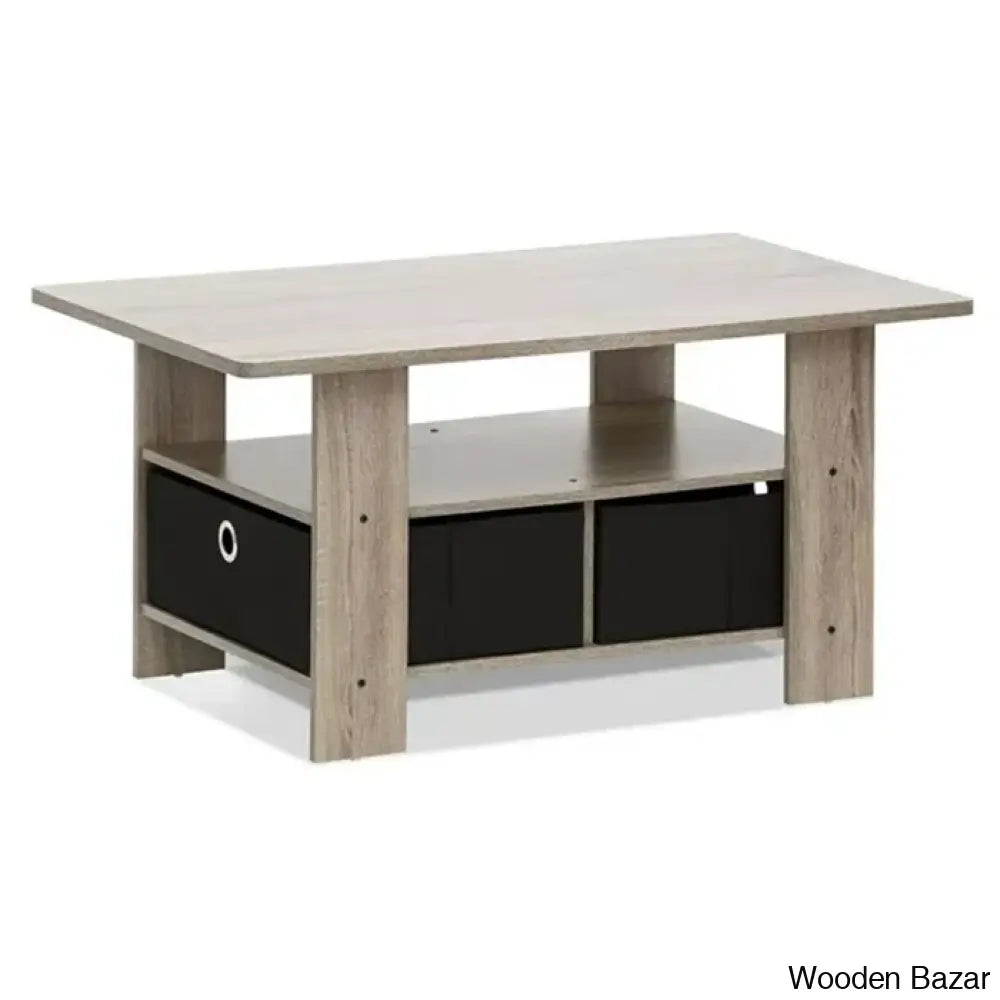 Kentony Coffee And Center Table With Bin Drawer