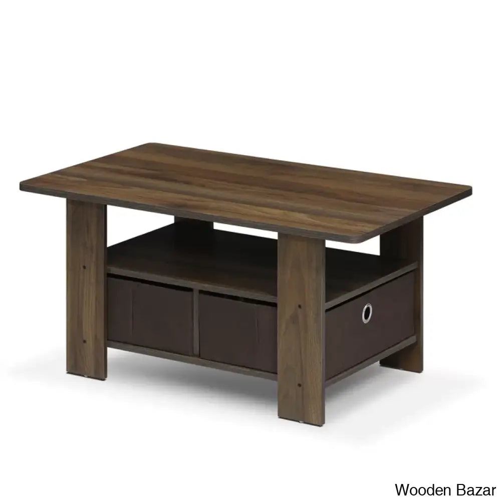 Kentony Coffee And Center Table With Bin Drawer