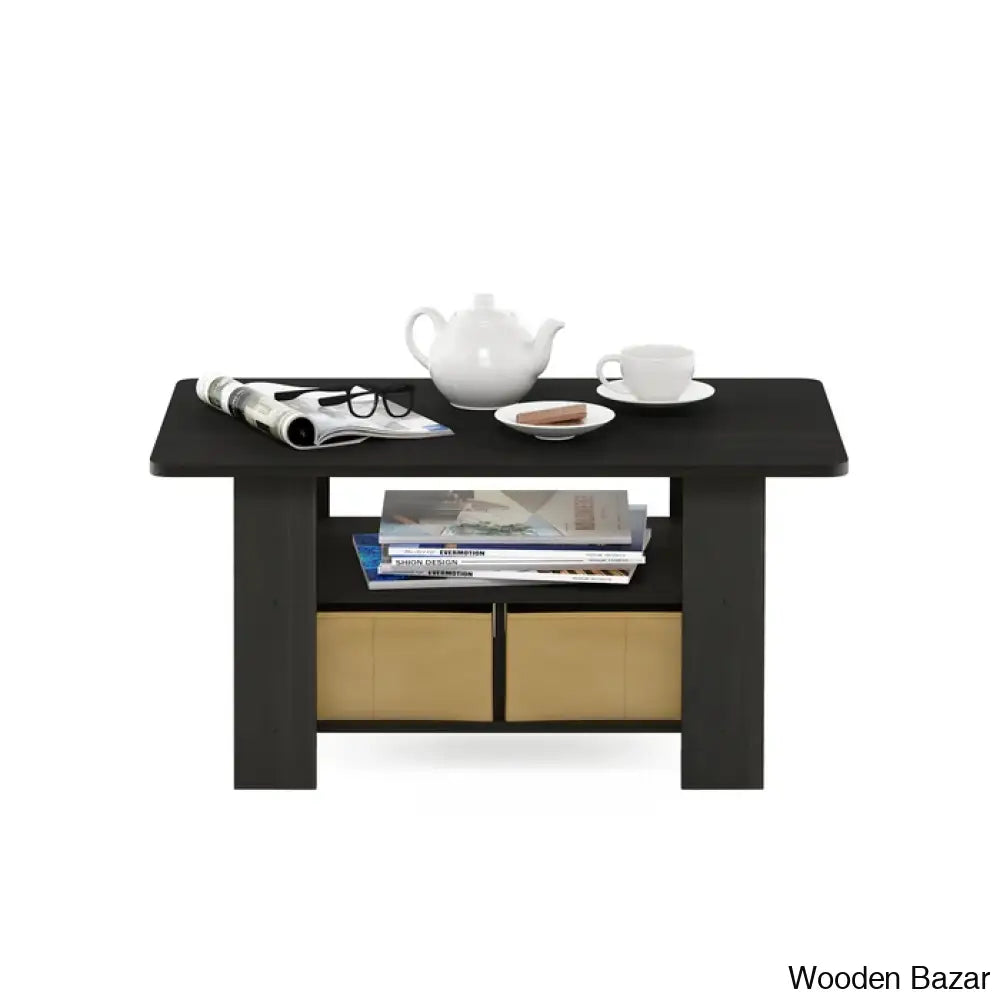 Kentony Coffee And Center Table With Bin Drawer