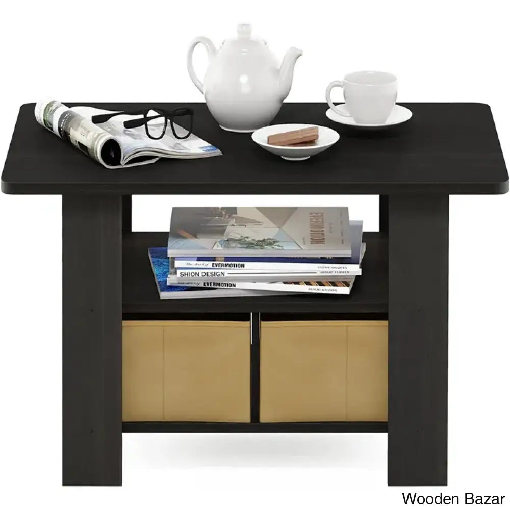 Kentony Coffee And Center Table With Bin Drawer