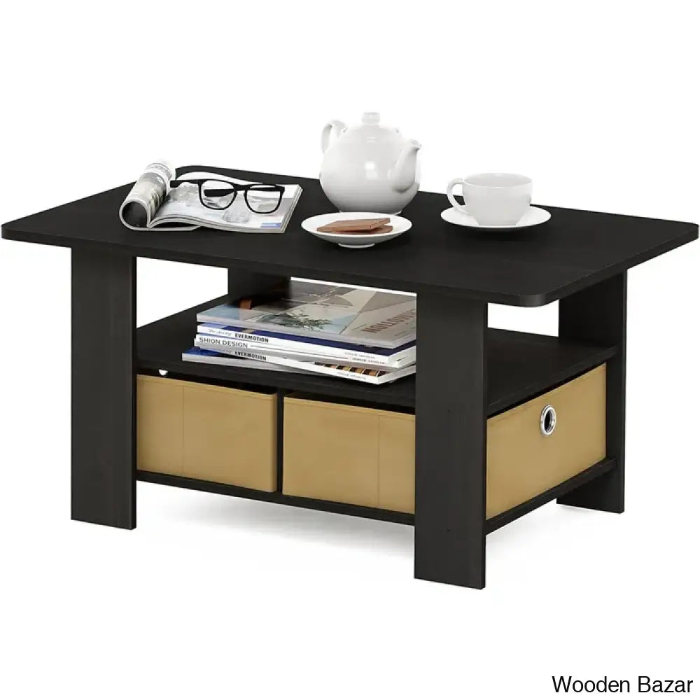 Kentony Coffee And Center Table With Bin Drawer