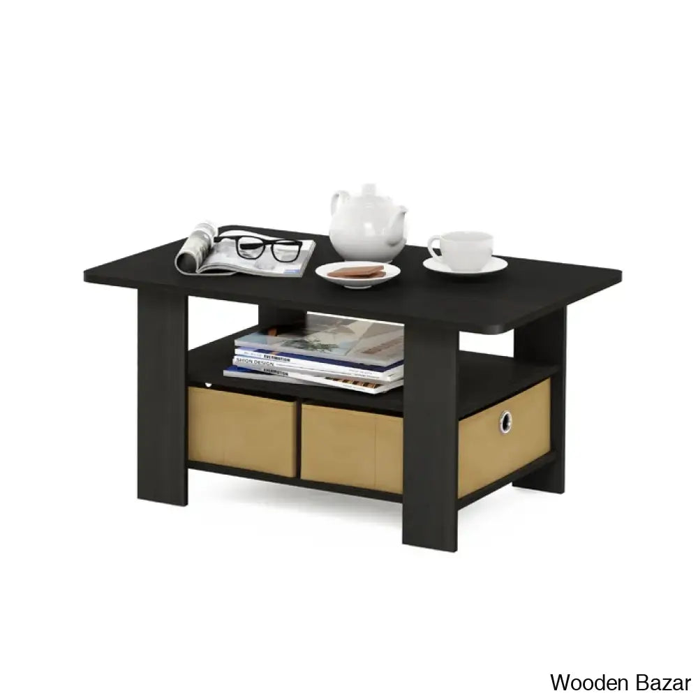 Kentony Coffee And Center Table With Bin Drawer