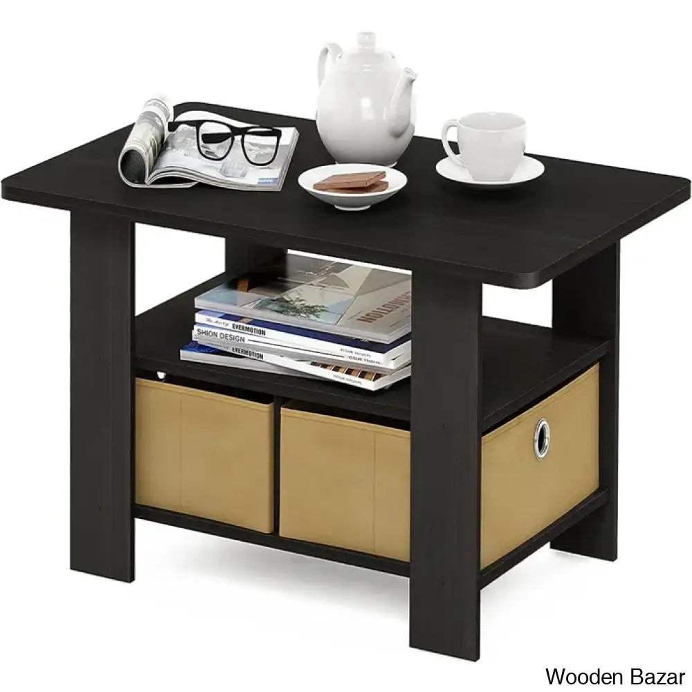 Kentony Coffee And Center Table With Bin Drawer