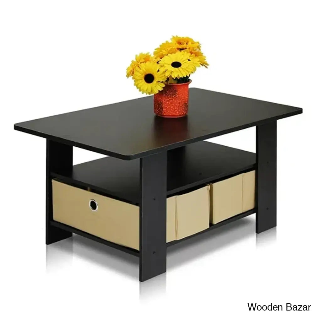 Kentony Coffee And Center Table With Bin Drawer