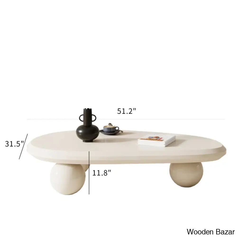 Khattabe Modern Three Legged Coffee And Center Table