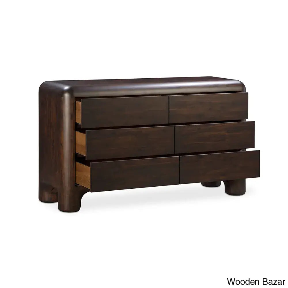 Kiandra Sophistication Redefined Rowan 6-Drawer Chest – Wooden Bazar