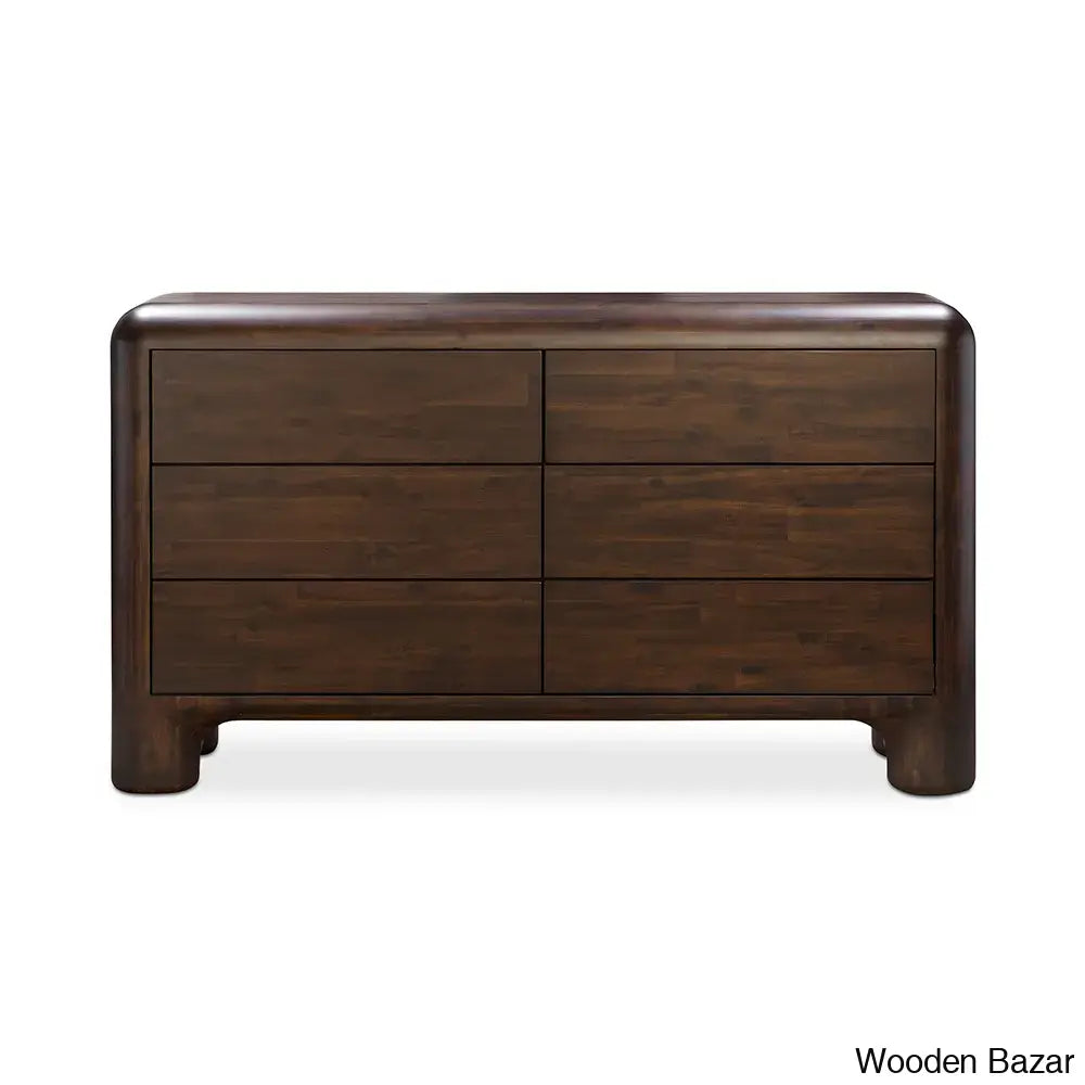 Kiandra Sophistication Redefined Rowan 6-Drawer Chest – Wooden Bazar