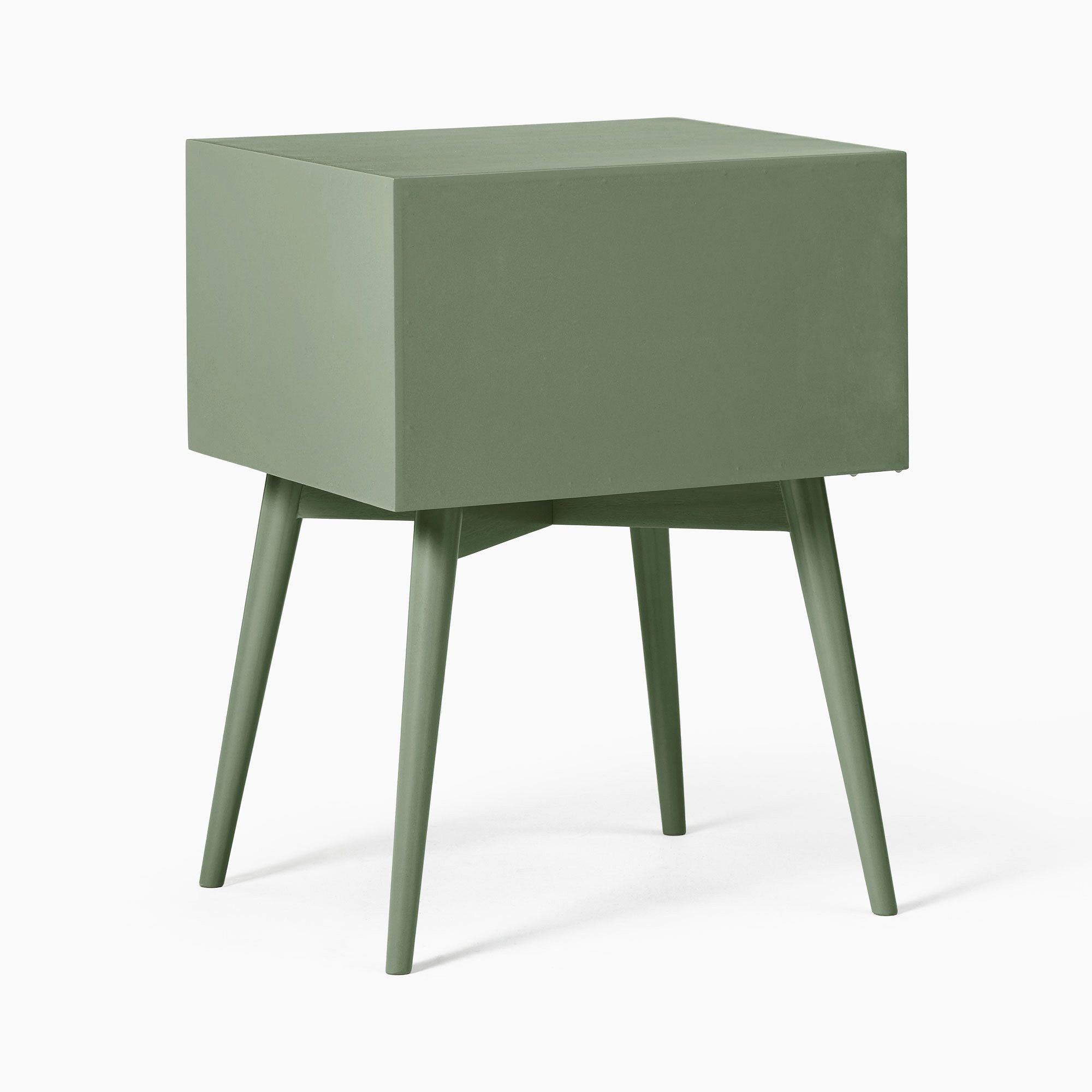 Kolerg Mid-Century Painted Bedside Table - Wooden Bazar