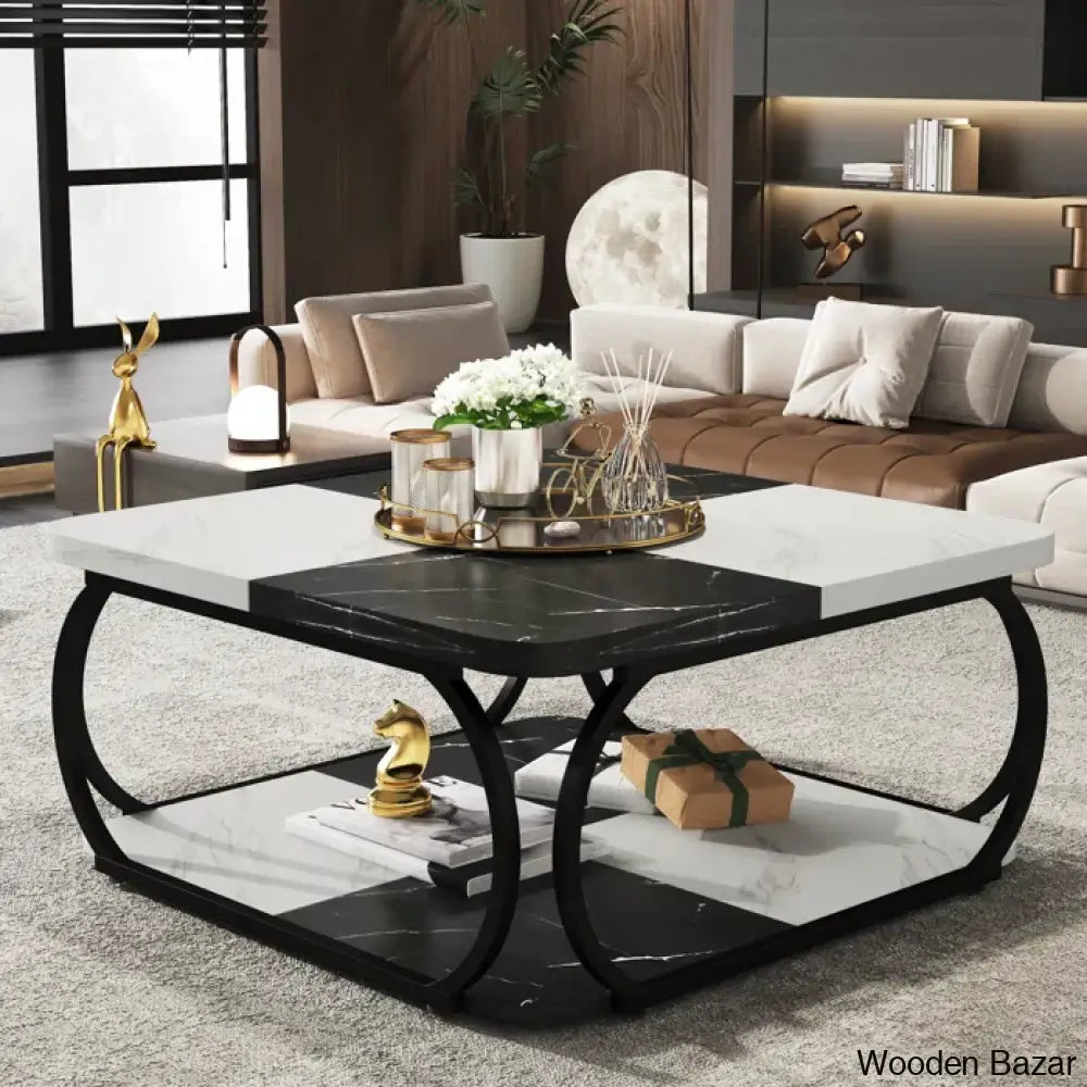 Kim Luxury Coffee And Center Table - Wooden Bazar