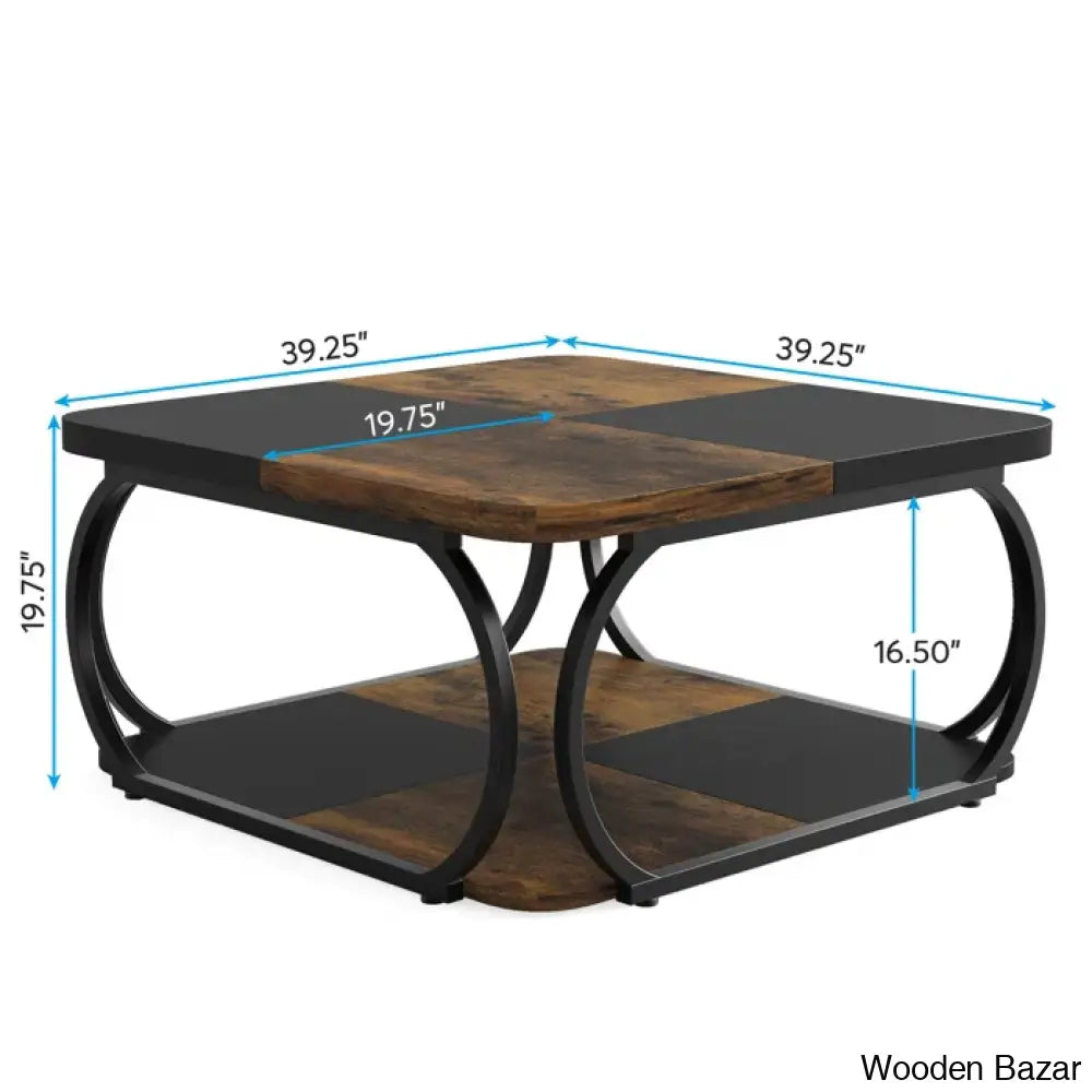 Kim Luxury Coffee And Center Table - Wooden Bazar