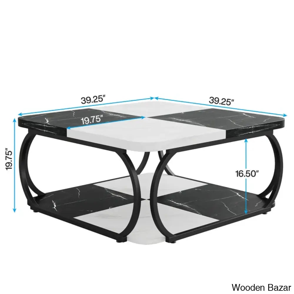 Kim Luxury Coffee And Center Table - Wooden Bazar