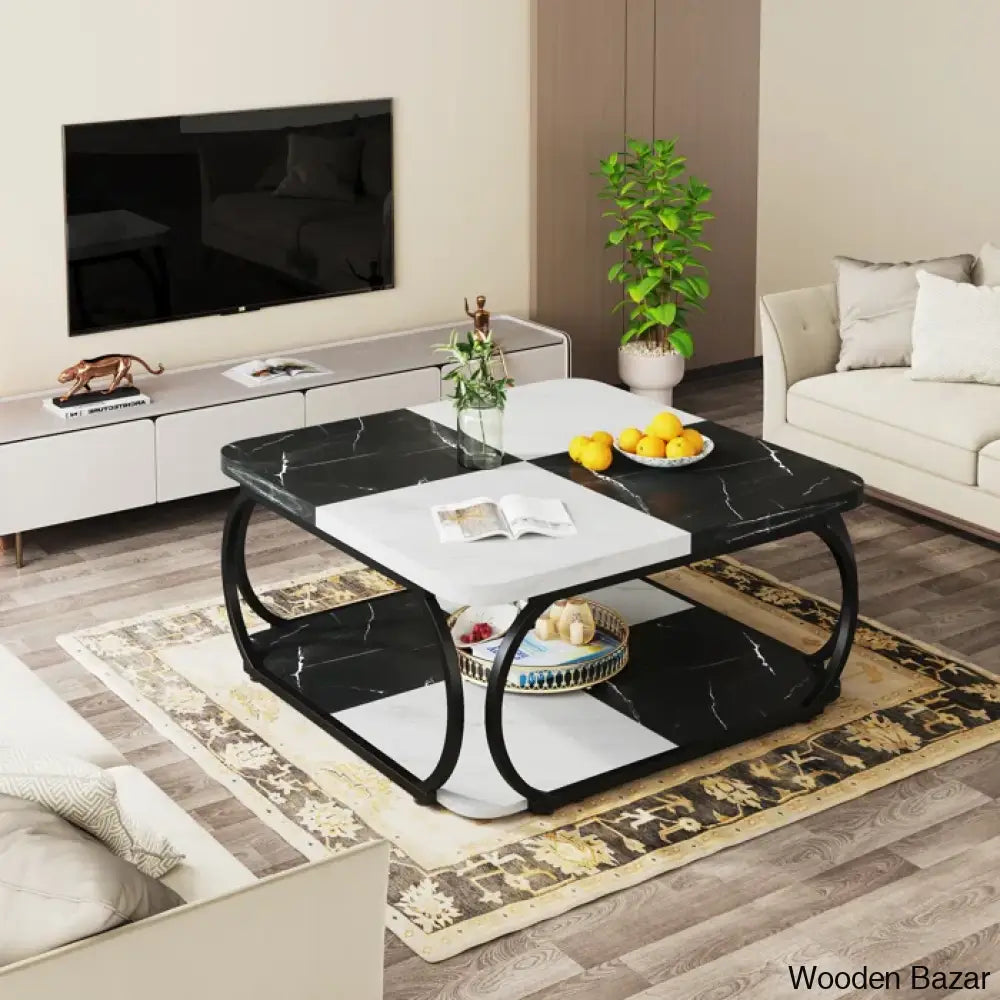 Kim Luxury Coffee And Center Table - Wooden Bazar