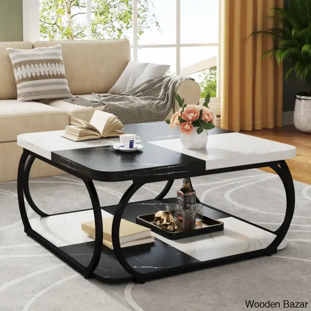 Kim Luxury Coffee And Center Table - Wooden Bazar