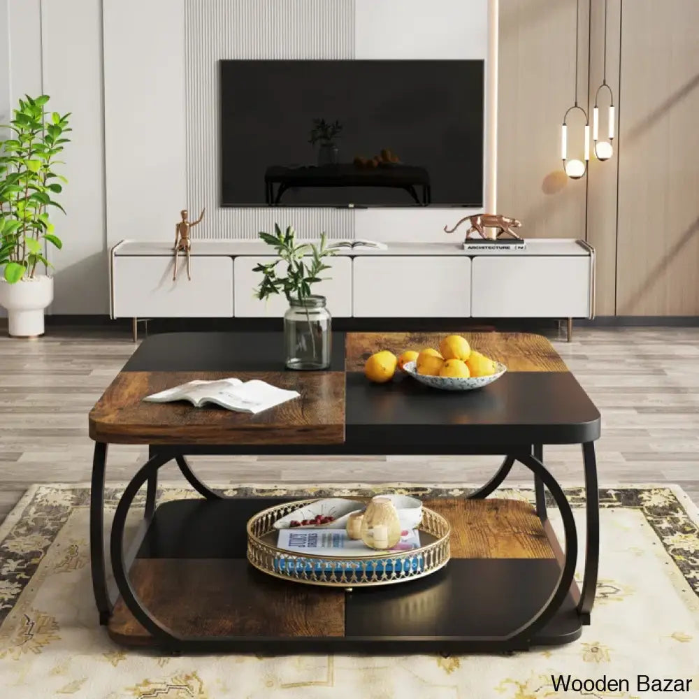 Kim Luxury Coffee And Center Table - Wooden Bazar