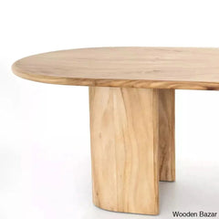 Kingsley Natural Solid Wood Dining Table With Innovative Design