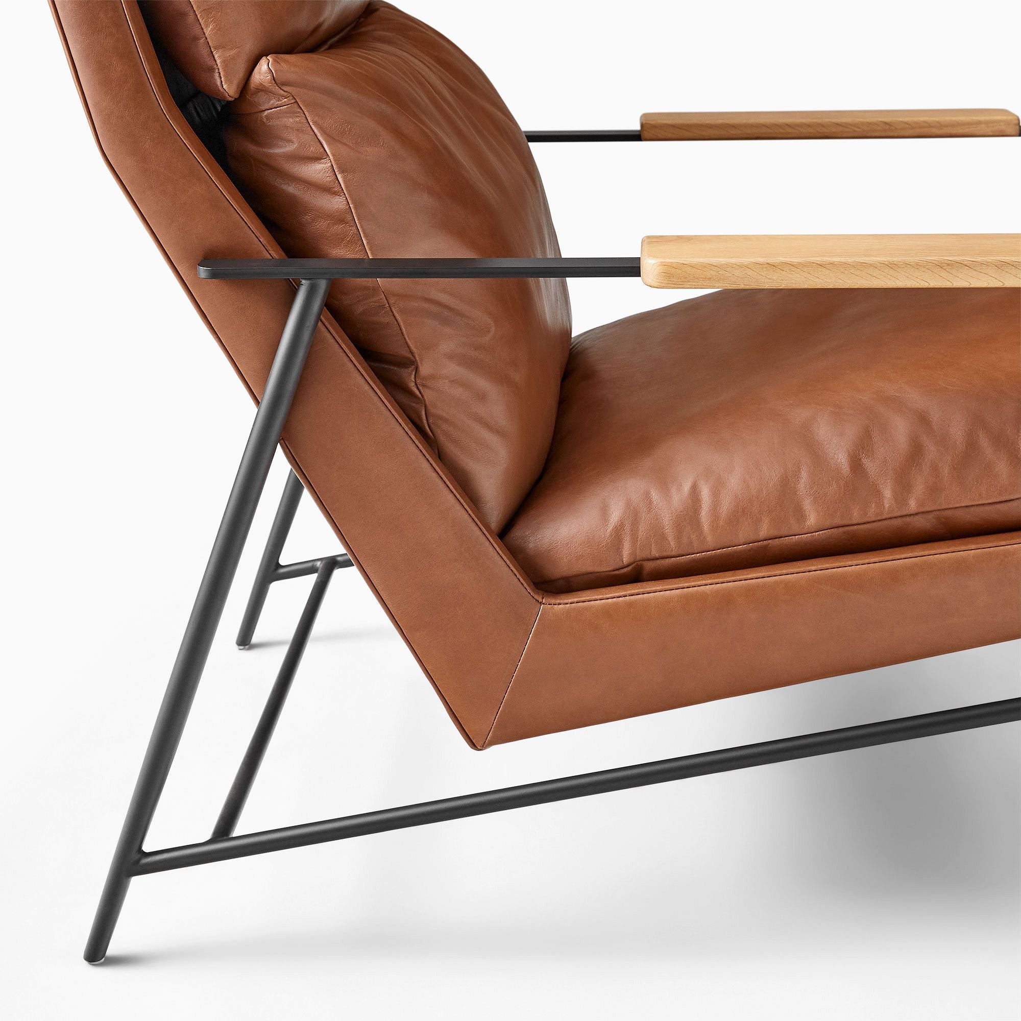 Bapik Leather Chair - Wooden bazar
