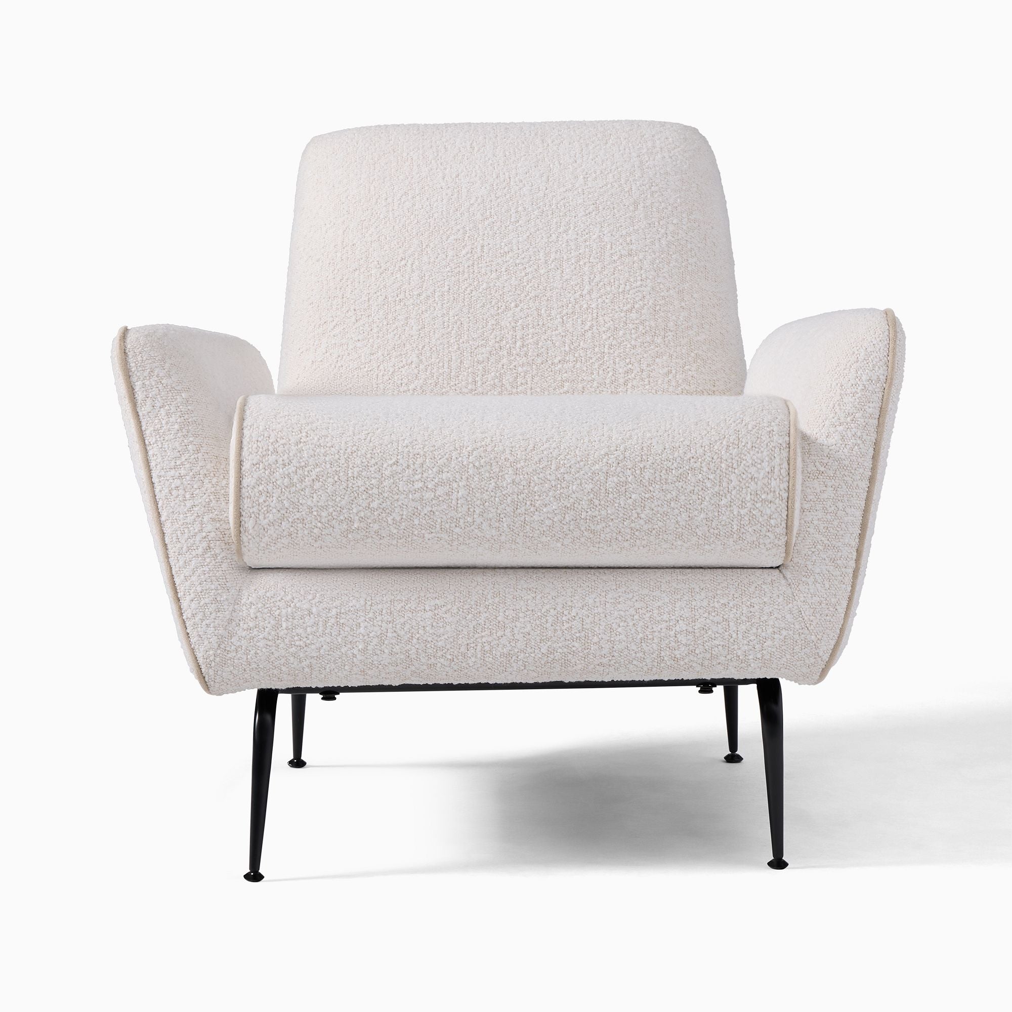 Acilox Arm Chair With Contrast Piping - Wooden bazar