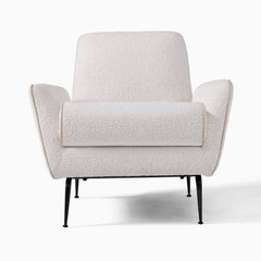 Acilox Arm Chair With Contrast Piping - Wooden bazar